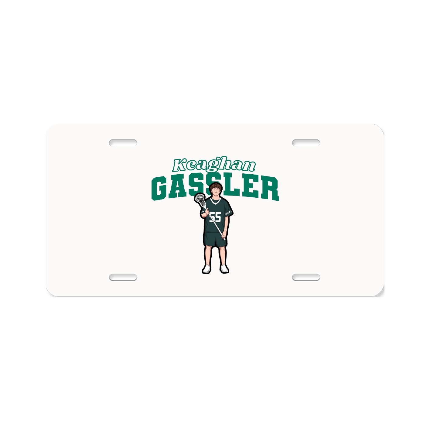License Plate — Name Arch in Classic