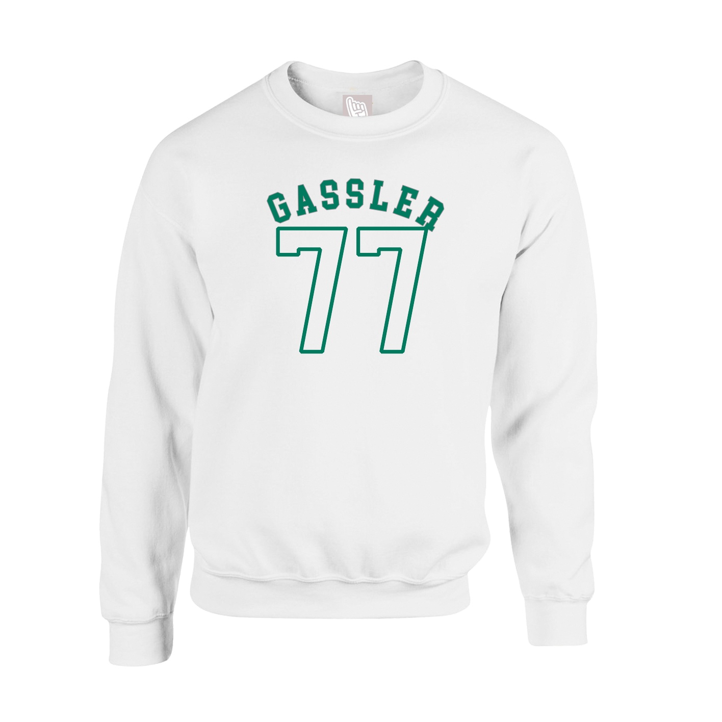 Fleece Crew — Shirsey Arch in White