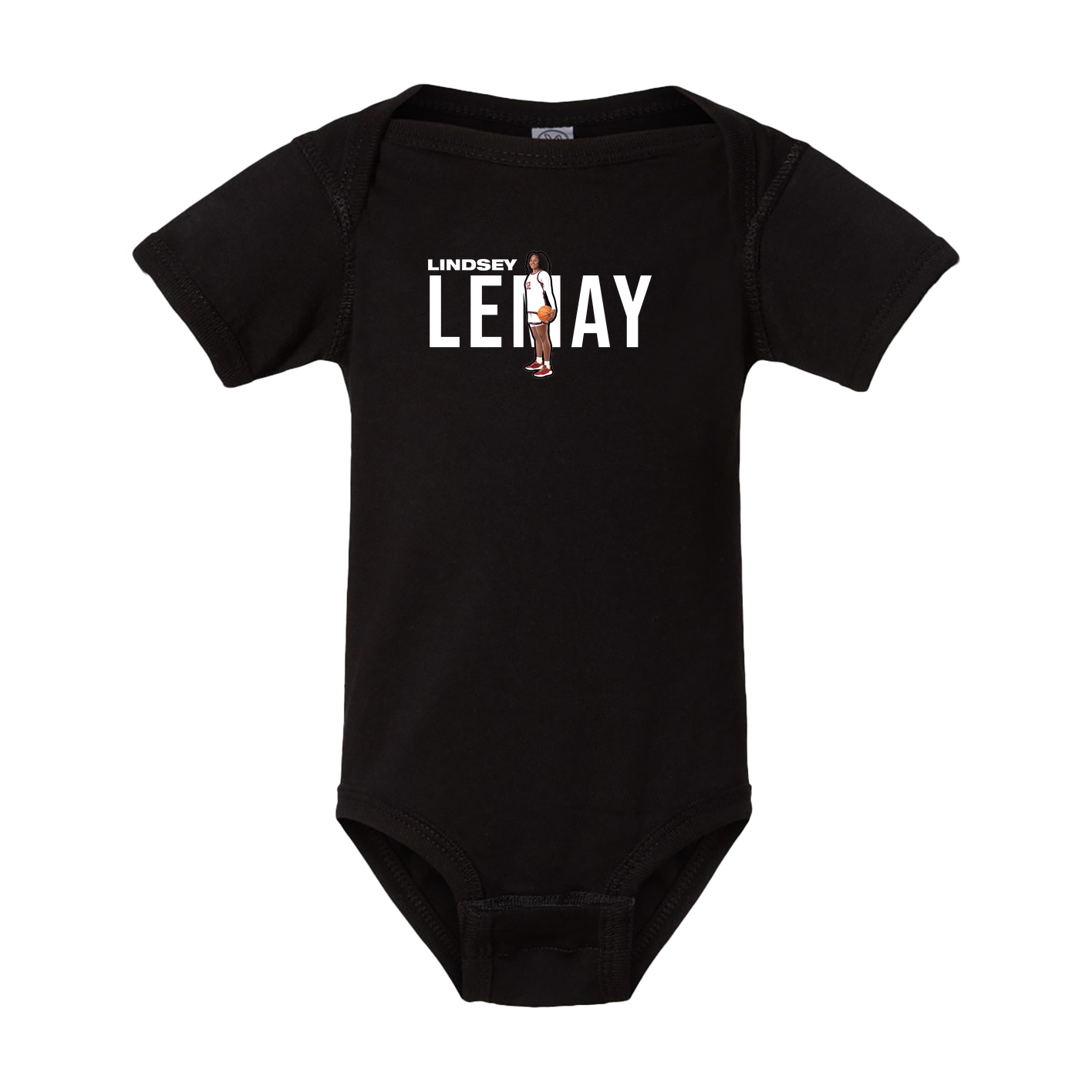 Baby Onesie — Player Name in Black
