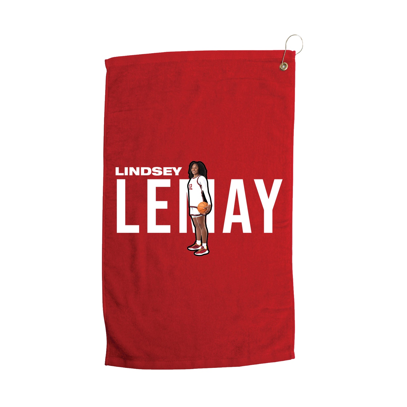 Golf Towel — Player Name in Red