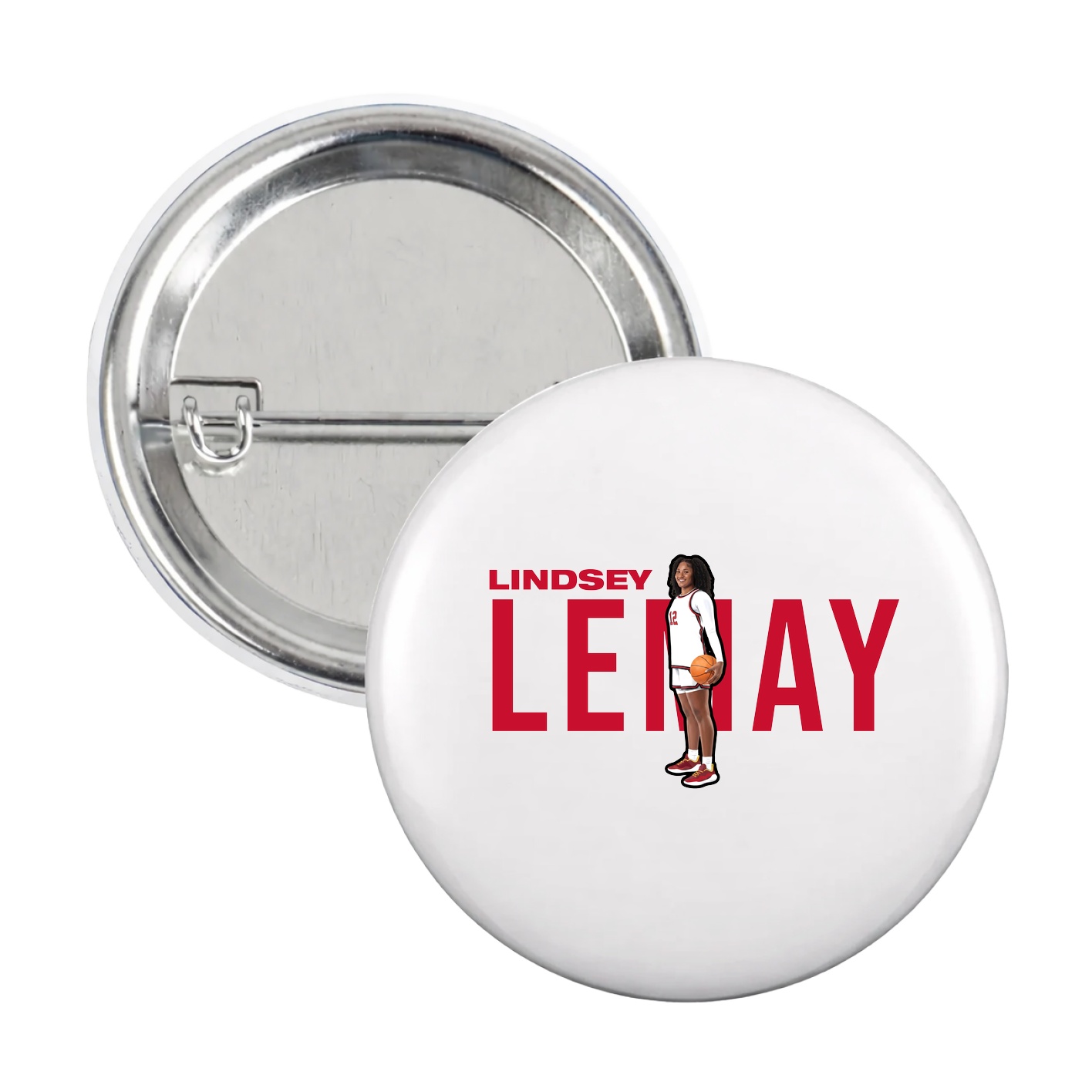 Game Day Button — Player Name in White