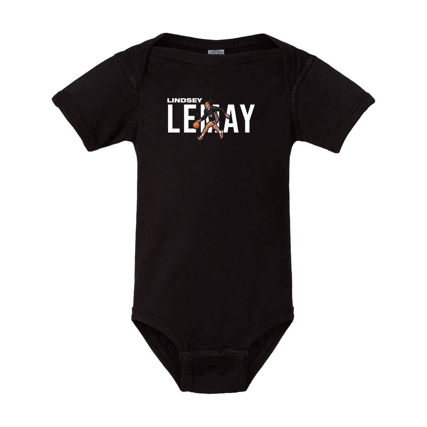 Baby Onesie — Player Name in Black