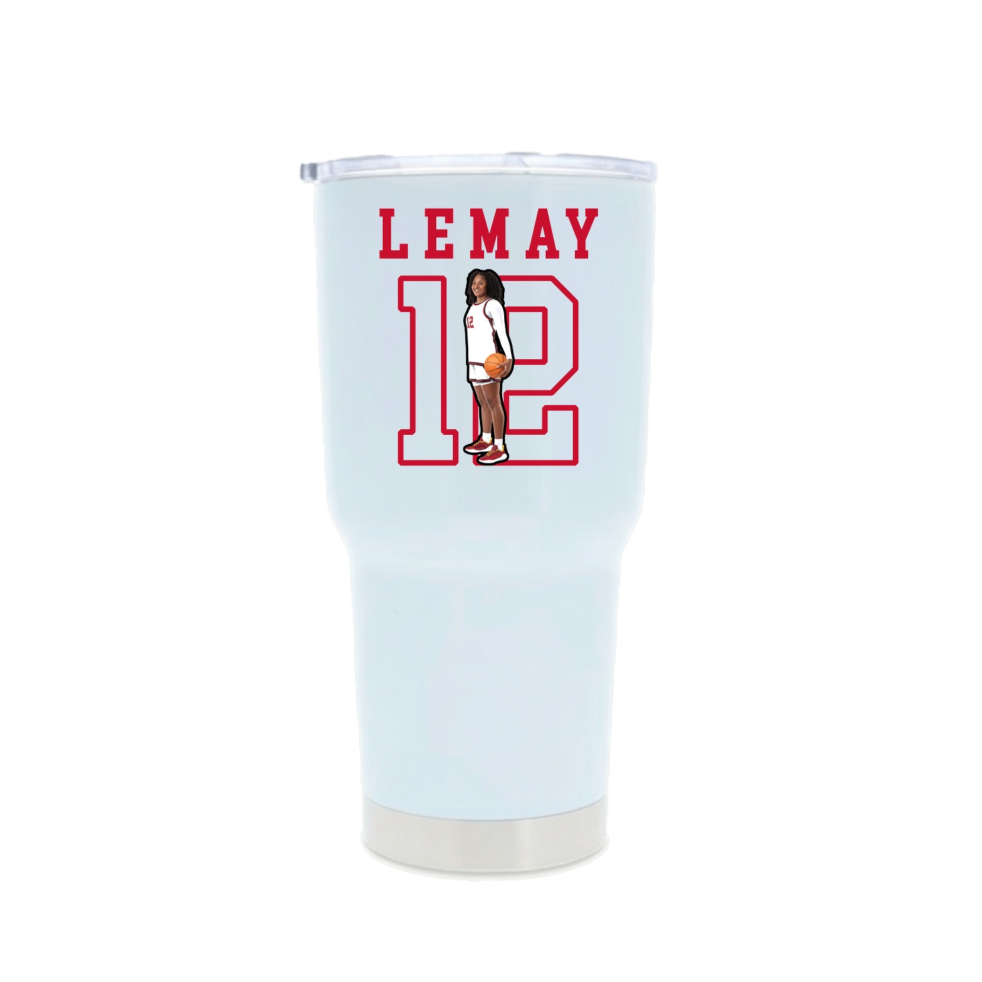 30oz Stainless Steel Tumbler — Shirsey in White