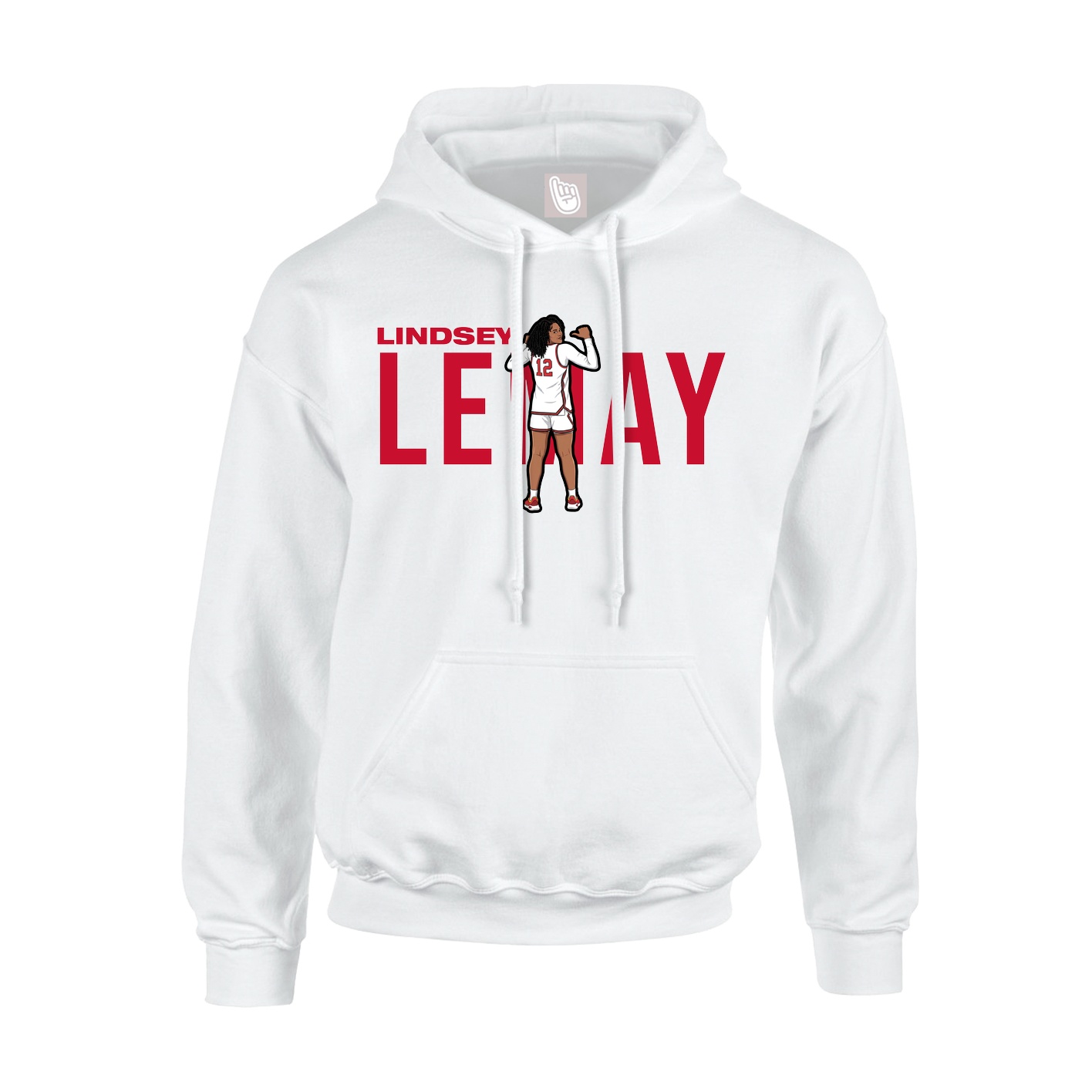 Hoodie — Player Name in White