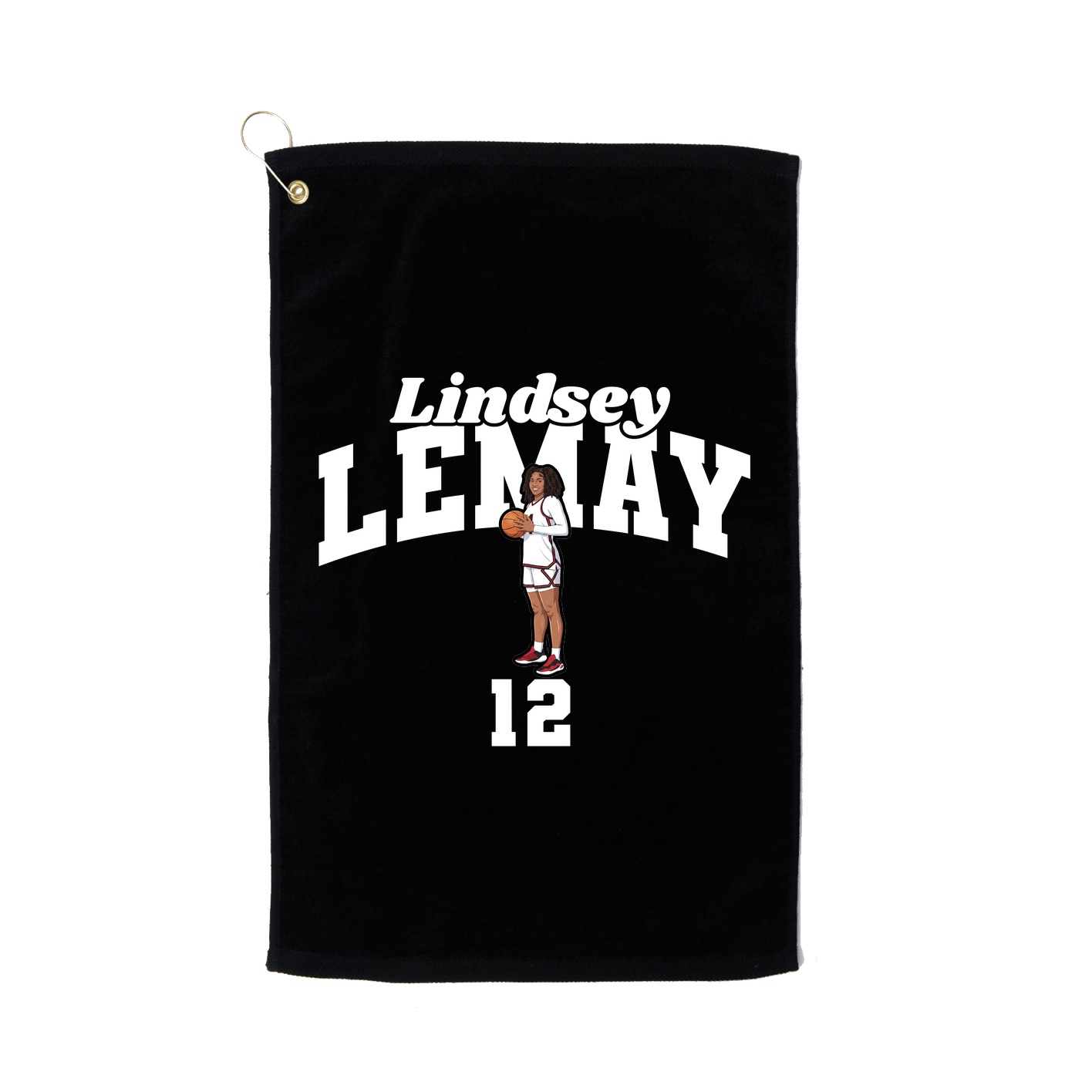 Golf Towel — Signature Arch in Black