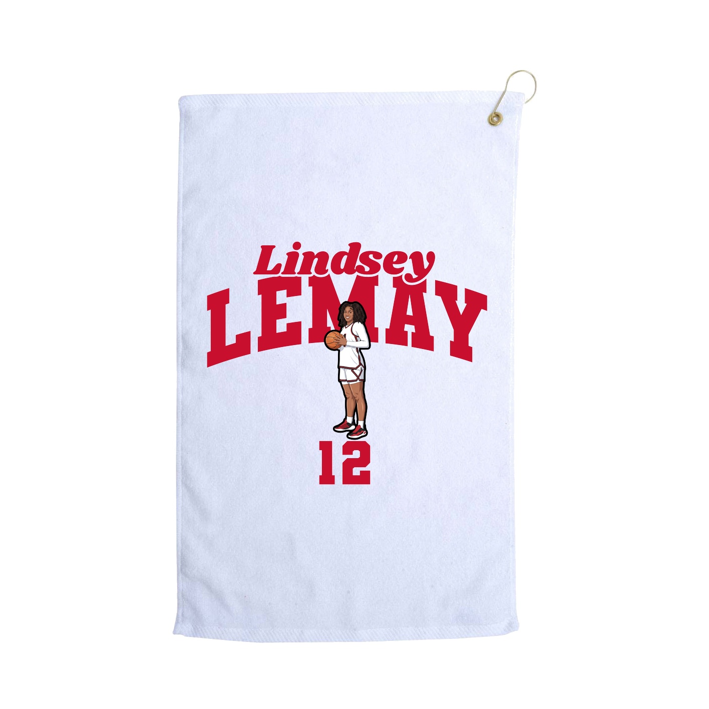 Golf Towel — Signature Arch in White