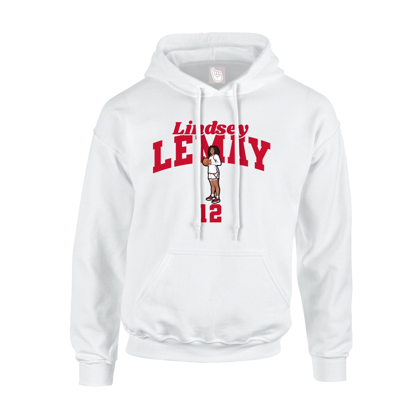 Hoodie — Signature Arch in White