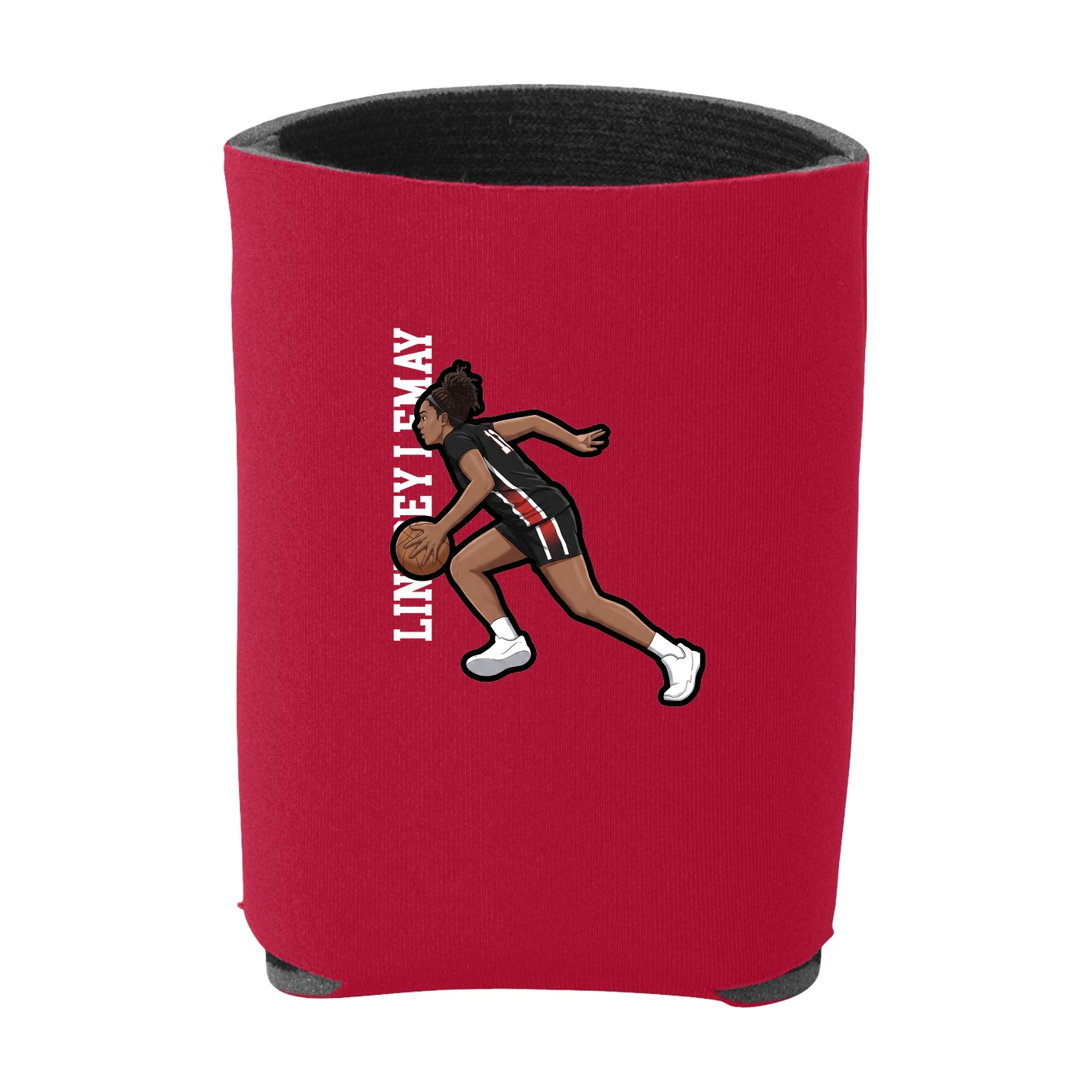 Can Holder — Name Vertical in Red