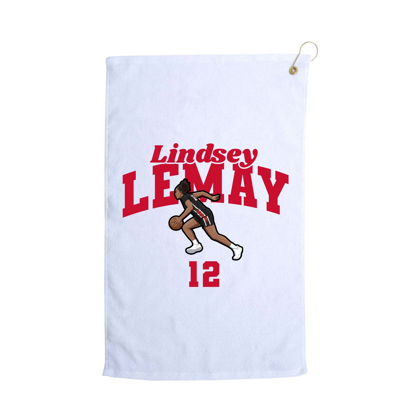 Golf Towel — Signature Arch in White