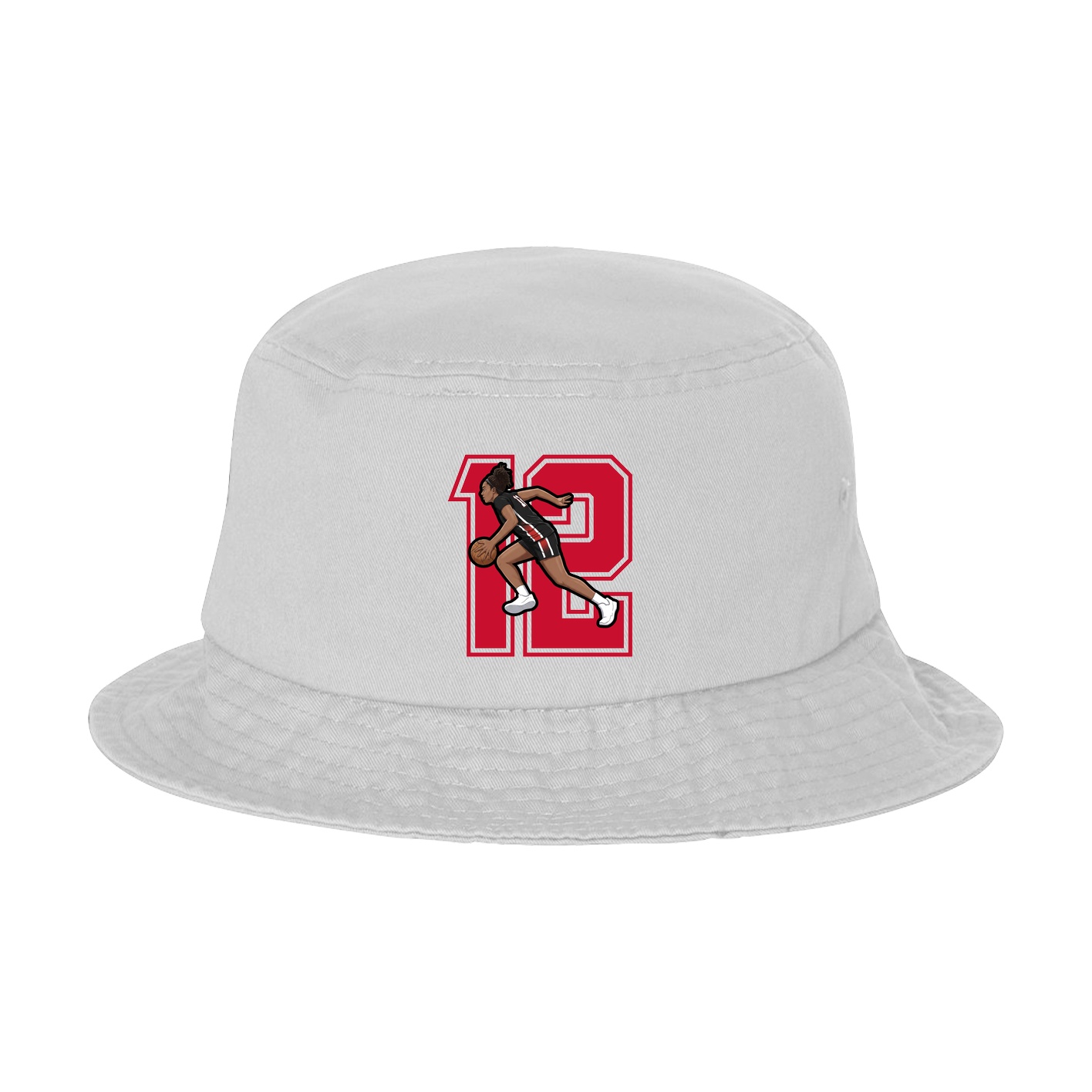 Bucket Cap — Number in White