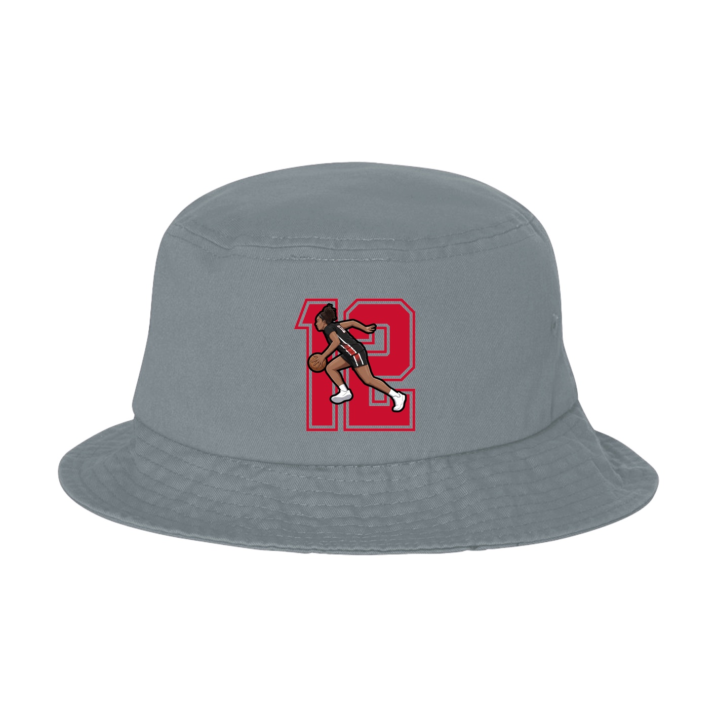 Bucket Cap — Number in Grey