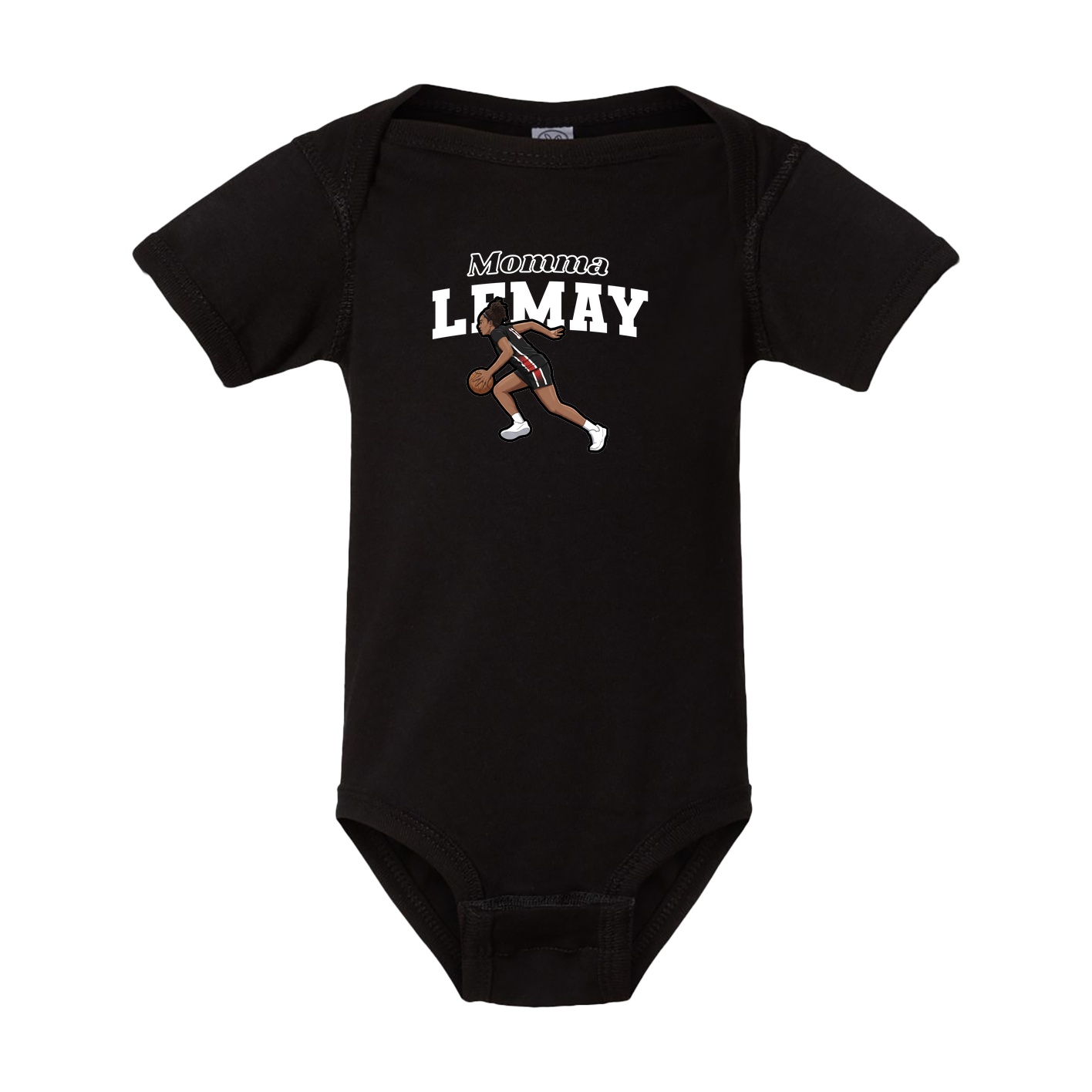 Baby Onesie — Mothers Day Block in Black