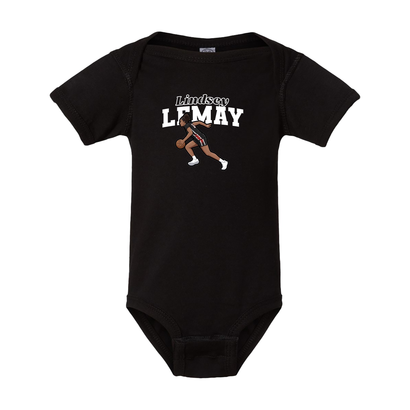 Baby Onesie — Name Arch in Black