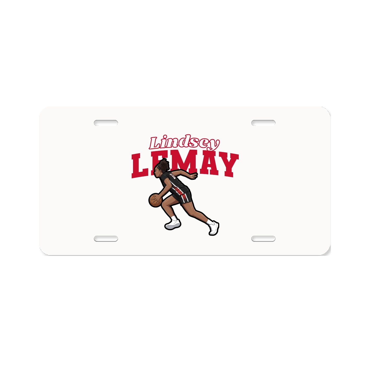 License Plate — Name Arch in Classic