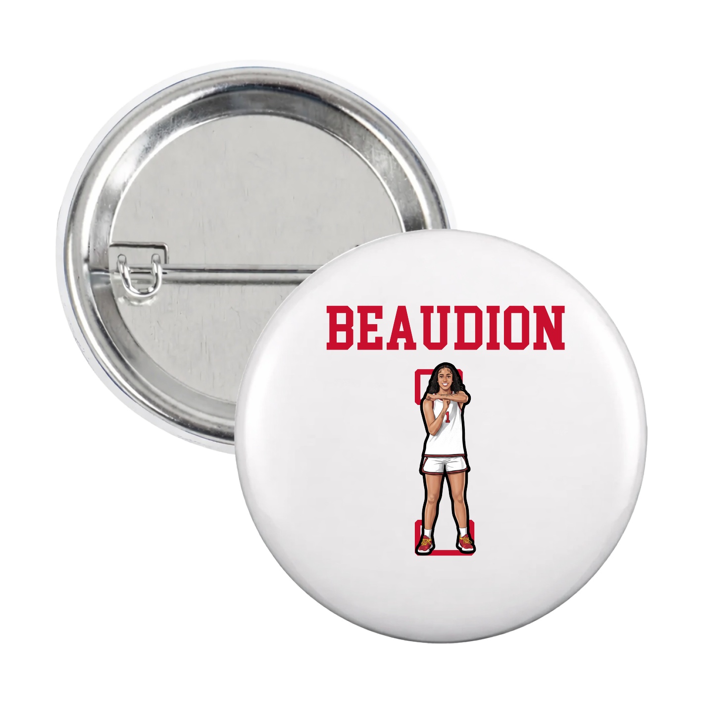 Game Day Button — Shirsey in White