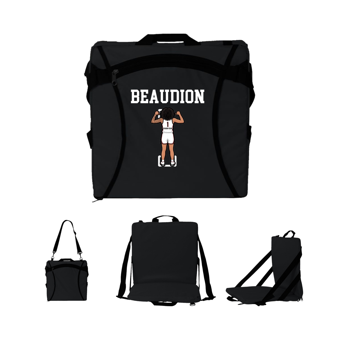 Folding Stadium Seat — Shirsey in Black
