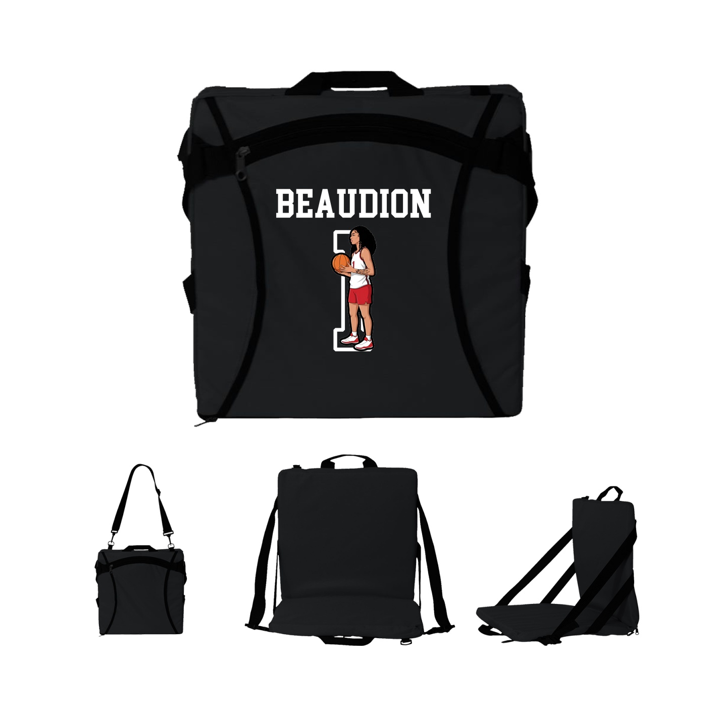 Folding Stadium Seat — Shirsey in Black