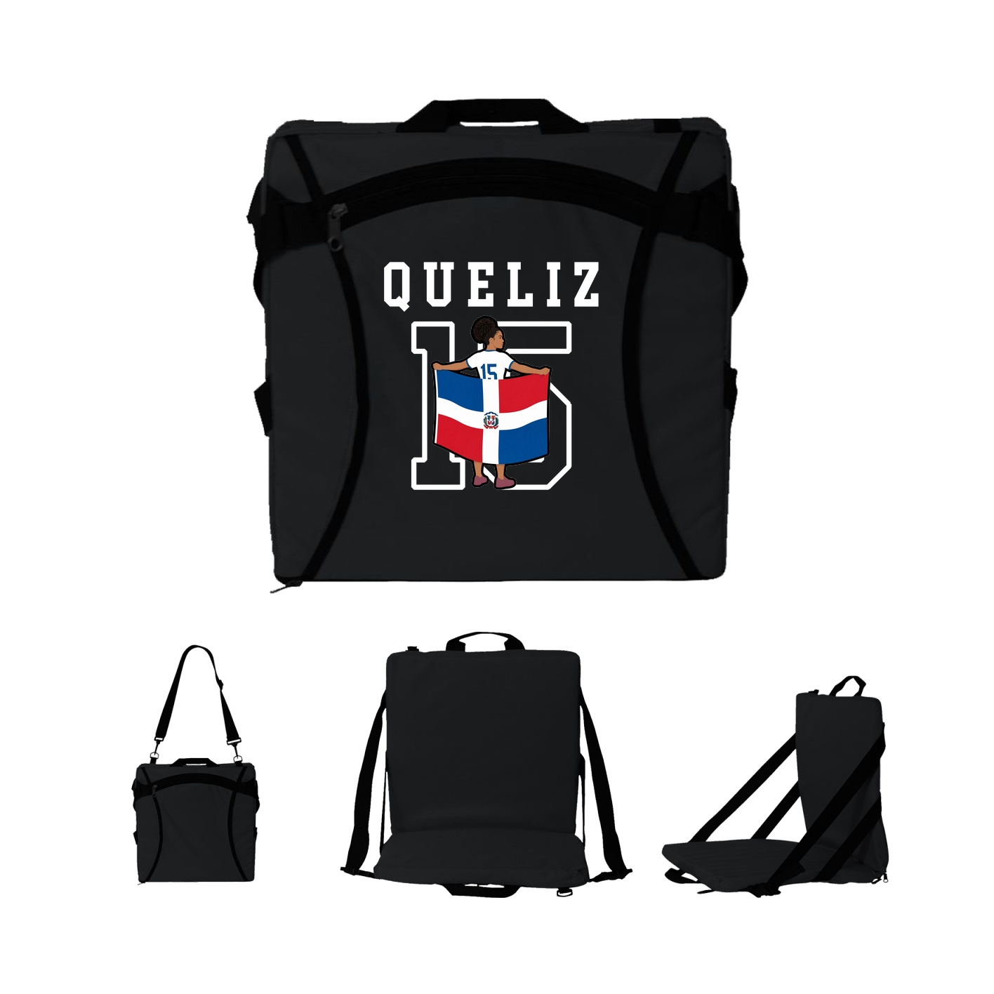 Folding Stadium Seat — Shirsey in Black