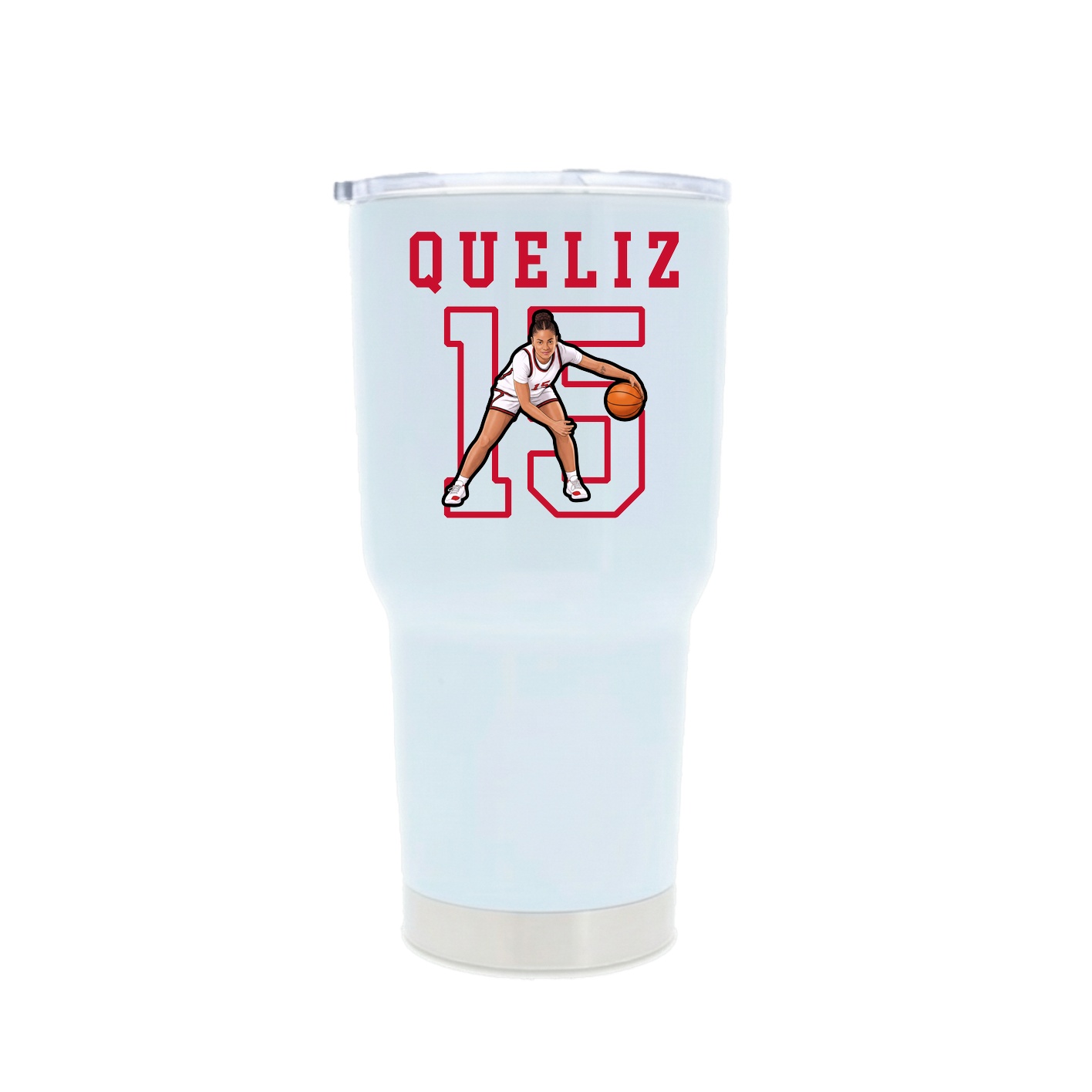 30oz Stainless Steel Tumbler — Shirsey in White