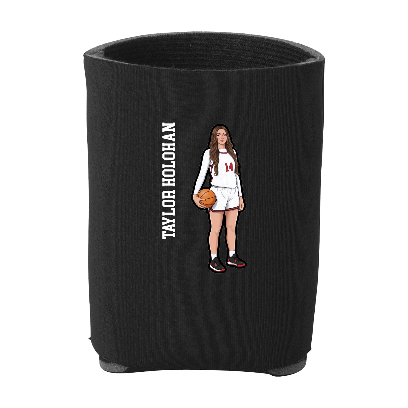 Can Holder — Name Vertical in Black
