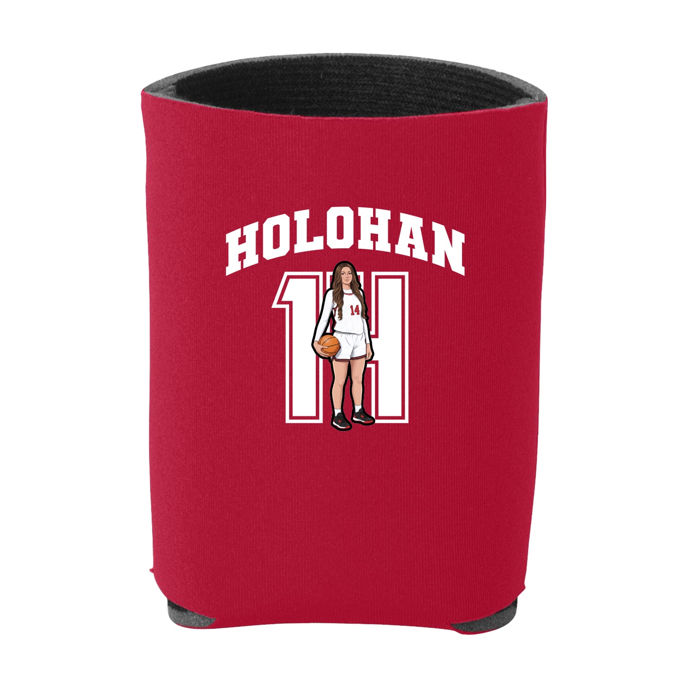 Can Holder — Number in Red