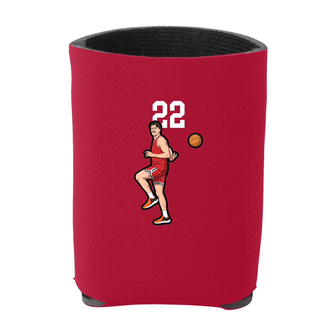 Can Holder — Number Top in Red