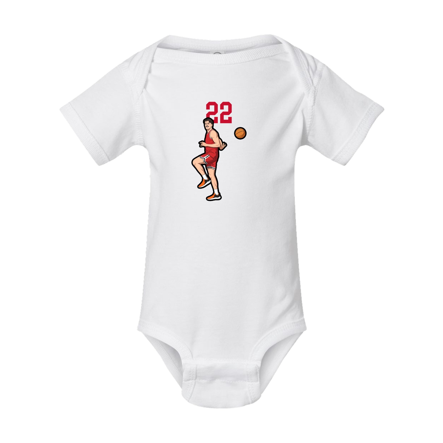 Baby Onesie — Number Top in White