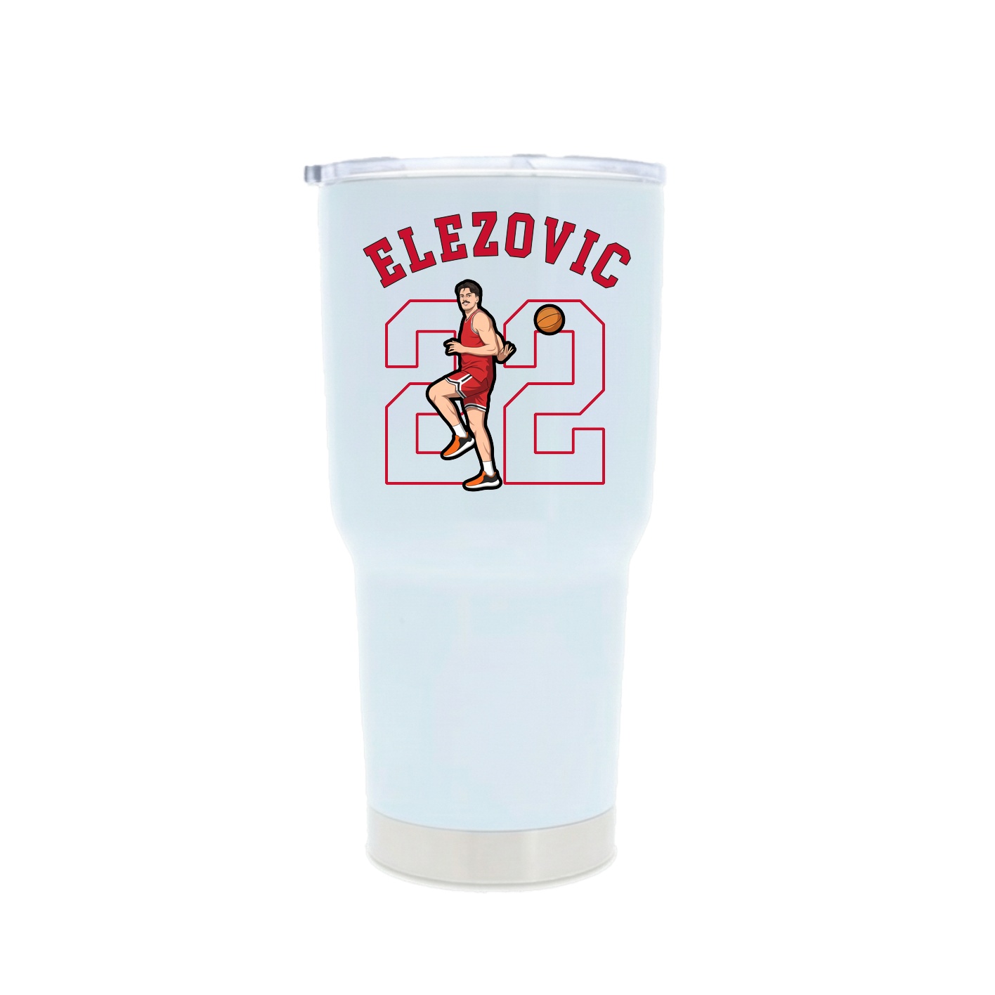 30oz Stainless Steel Tumbler — Shirsey Arch in White