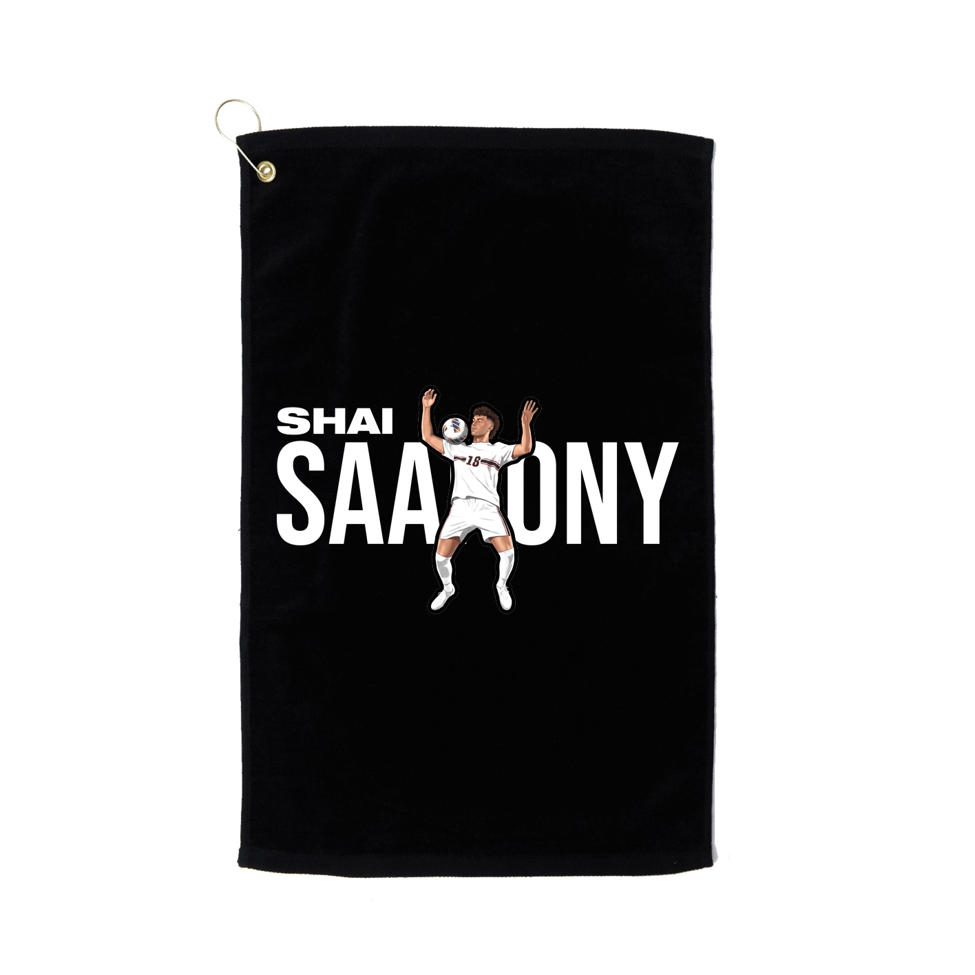 Golf Towel — Player Name in Black