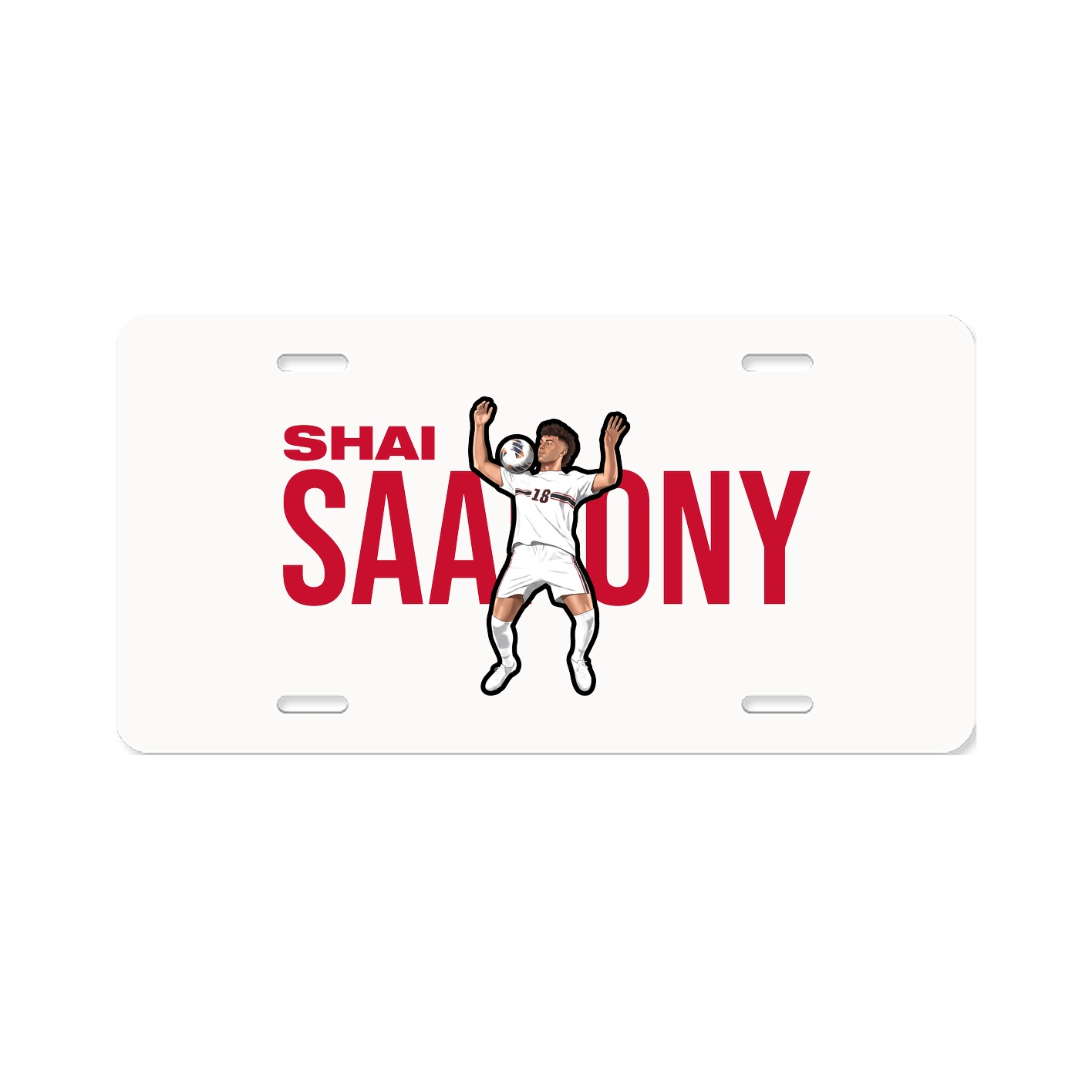 License Plate — Player Name in Classic