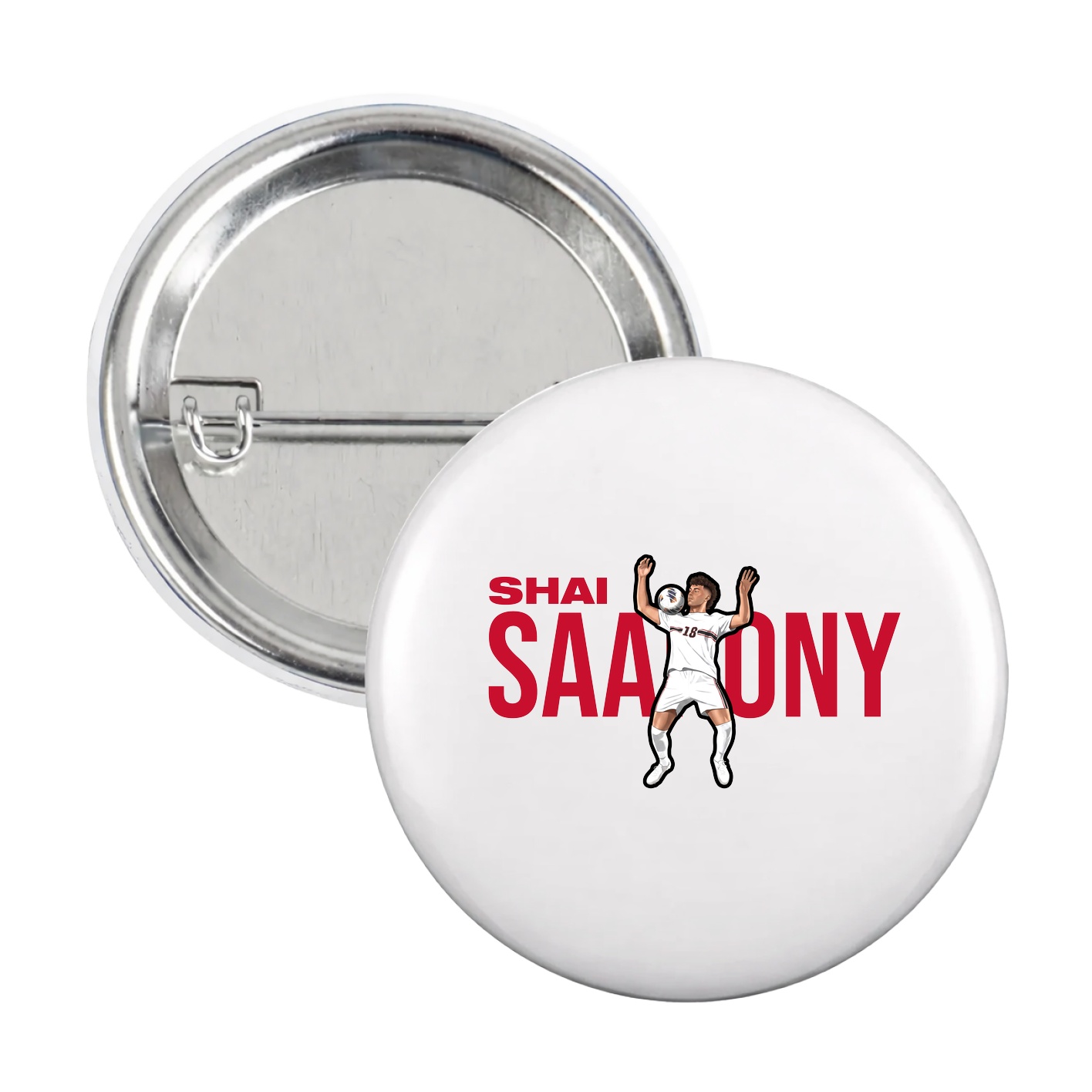Game Day Button — Player Name in White