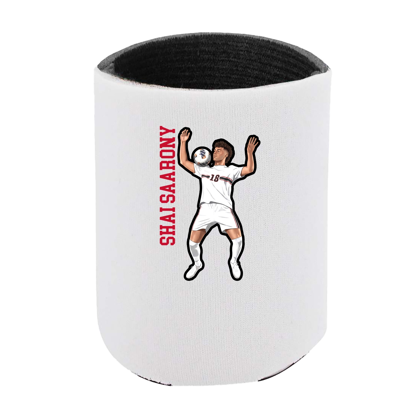 Can Holder — Name Vertical in White