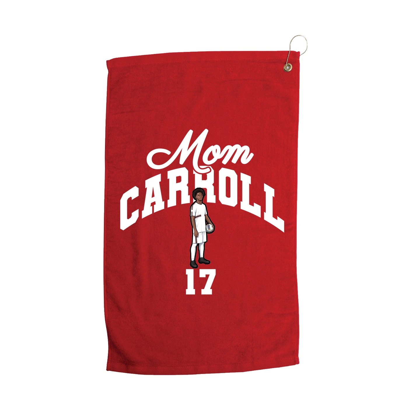 Golf Towel — Mothers Day Arch in Red