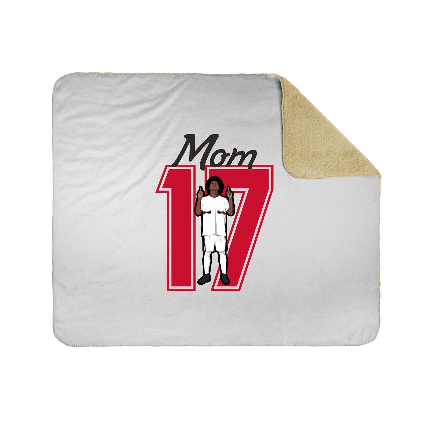 Throw Blanket — Mothers Day Shirsey in White