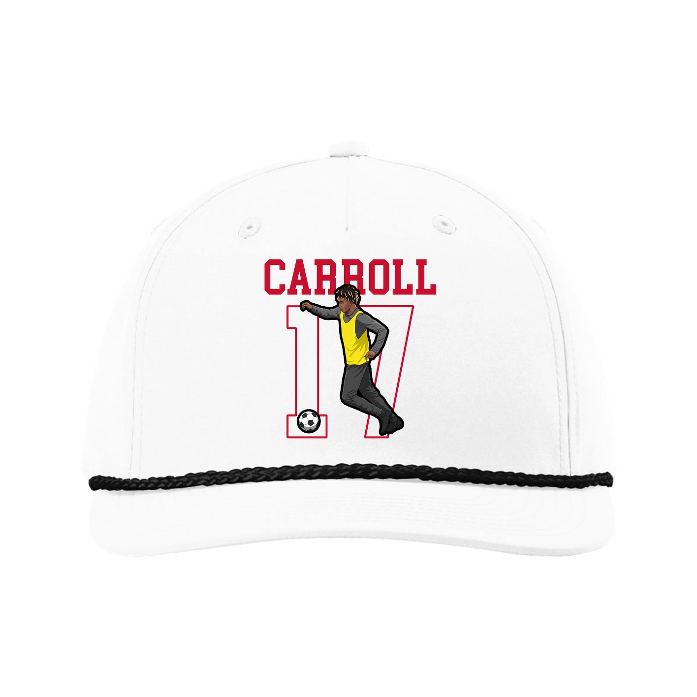 Five-Panel Classic Rope Cap — Shirsey in White