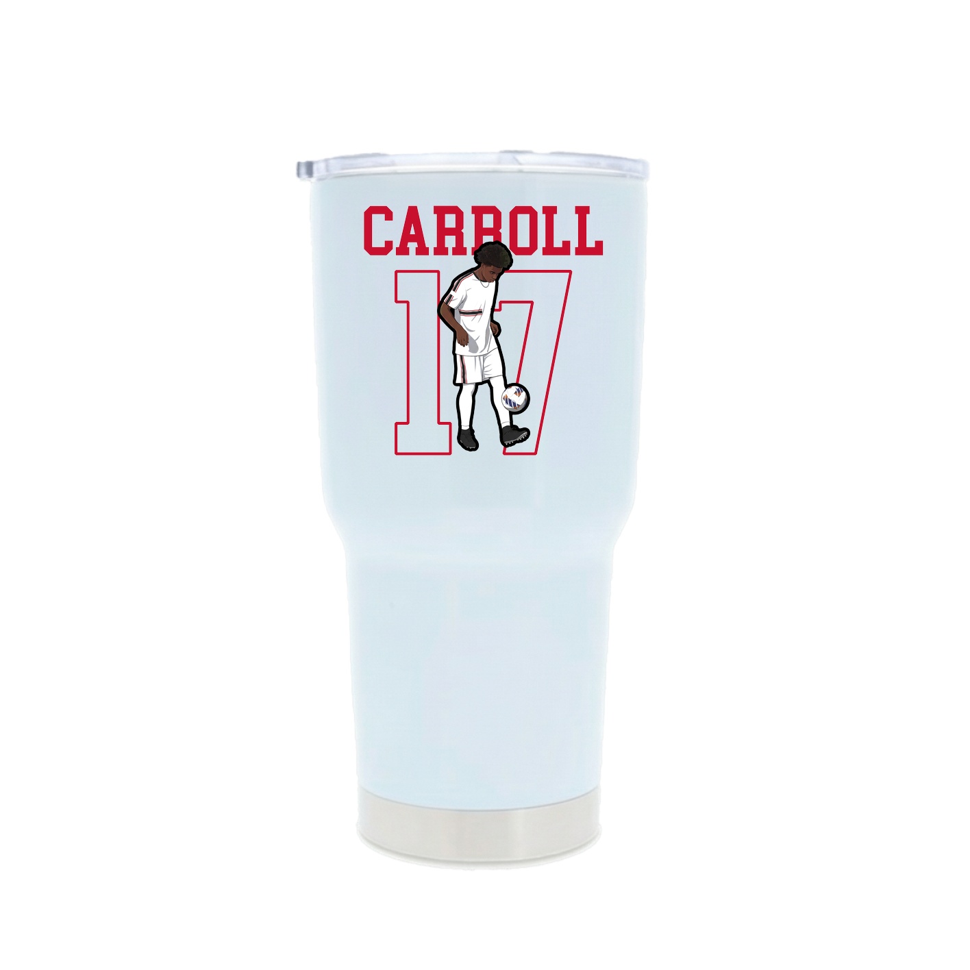 30oz Stainless Steel Tumbler — Shirsey in White