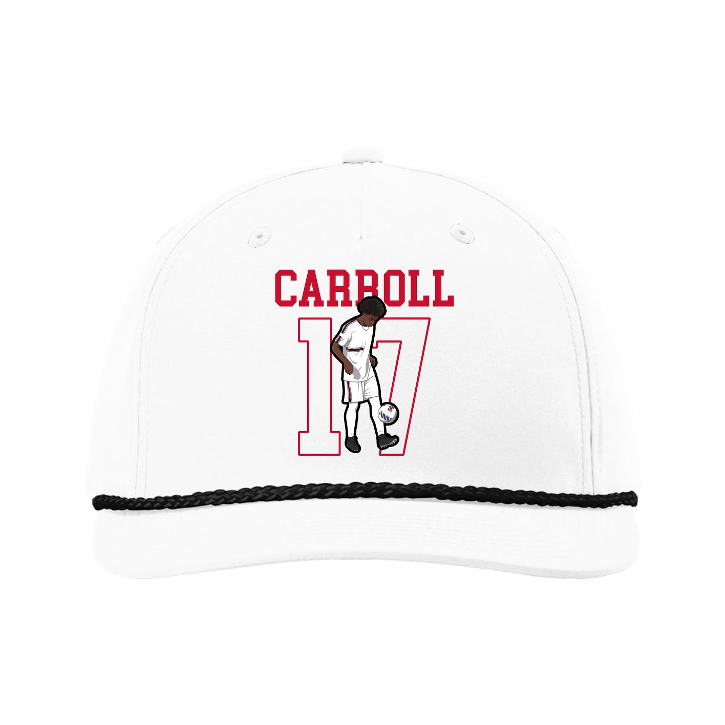 Five-Panel Classic Rope Cap — Shirsey in White