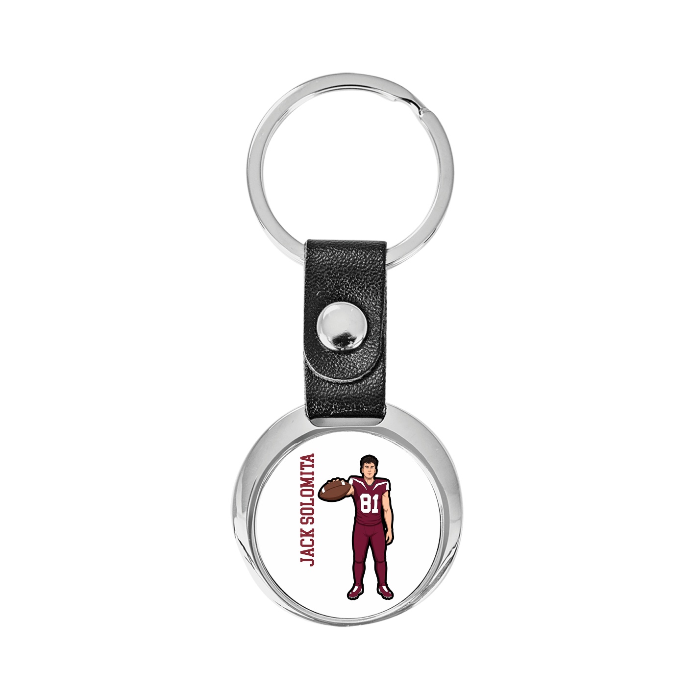 Key Chain — Name Vertical in Classic