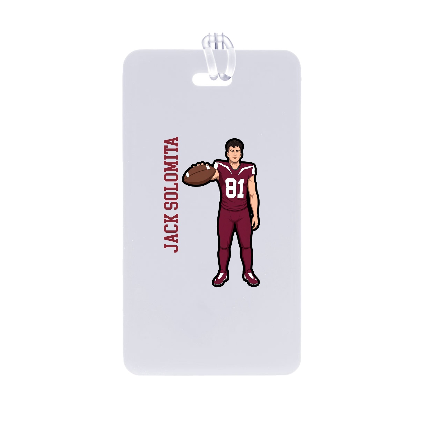 Bag Tag — Name Vertical in Classic