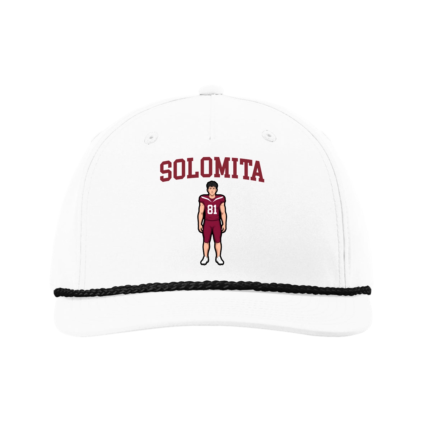 Five-Panel Classic Rope Cap — Shirsey in White