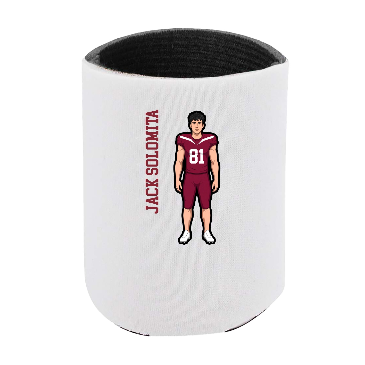 Can Holder — Name Vertical in White