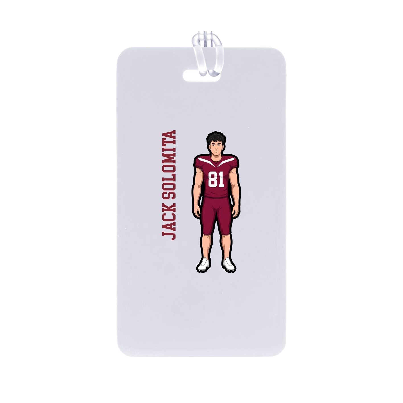 Bag Tag — Name Vertical in Classic