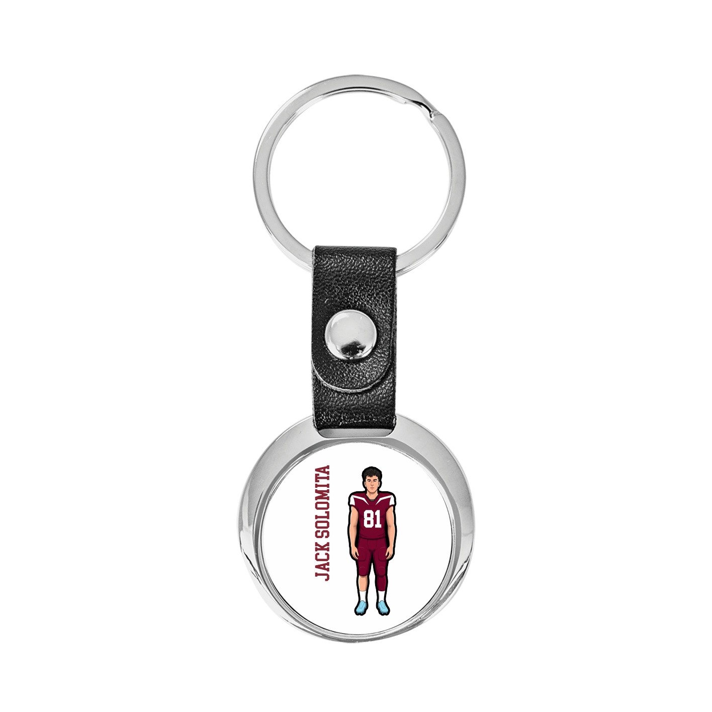 Key Chain — Name Vertical in Classic