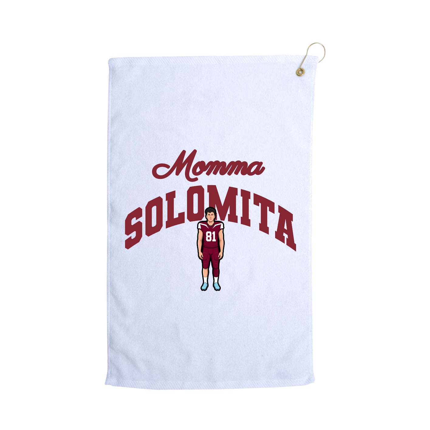 Golf Towel — Mothers Day Arch in White