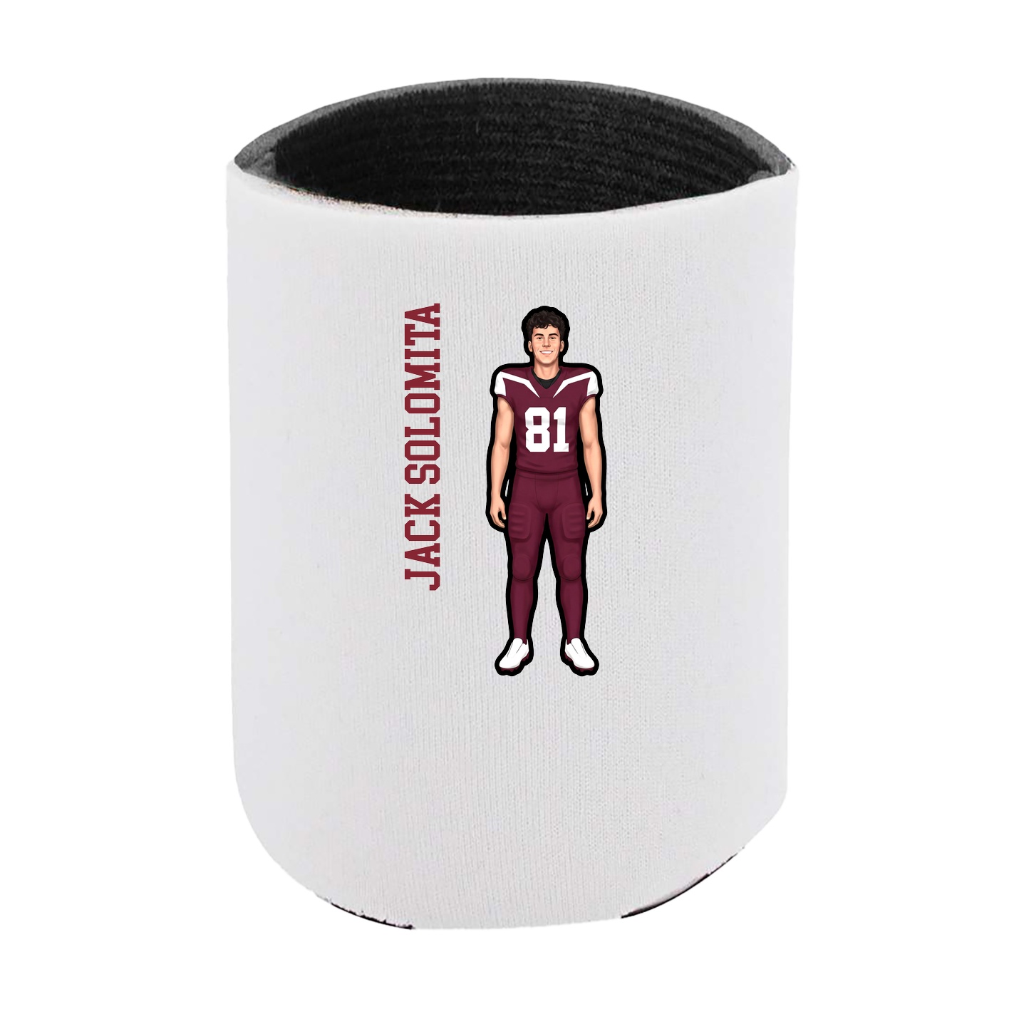 Can Holder — Name Vertical in White