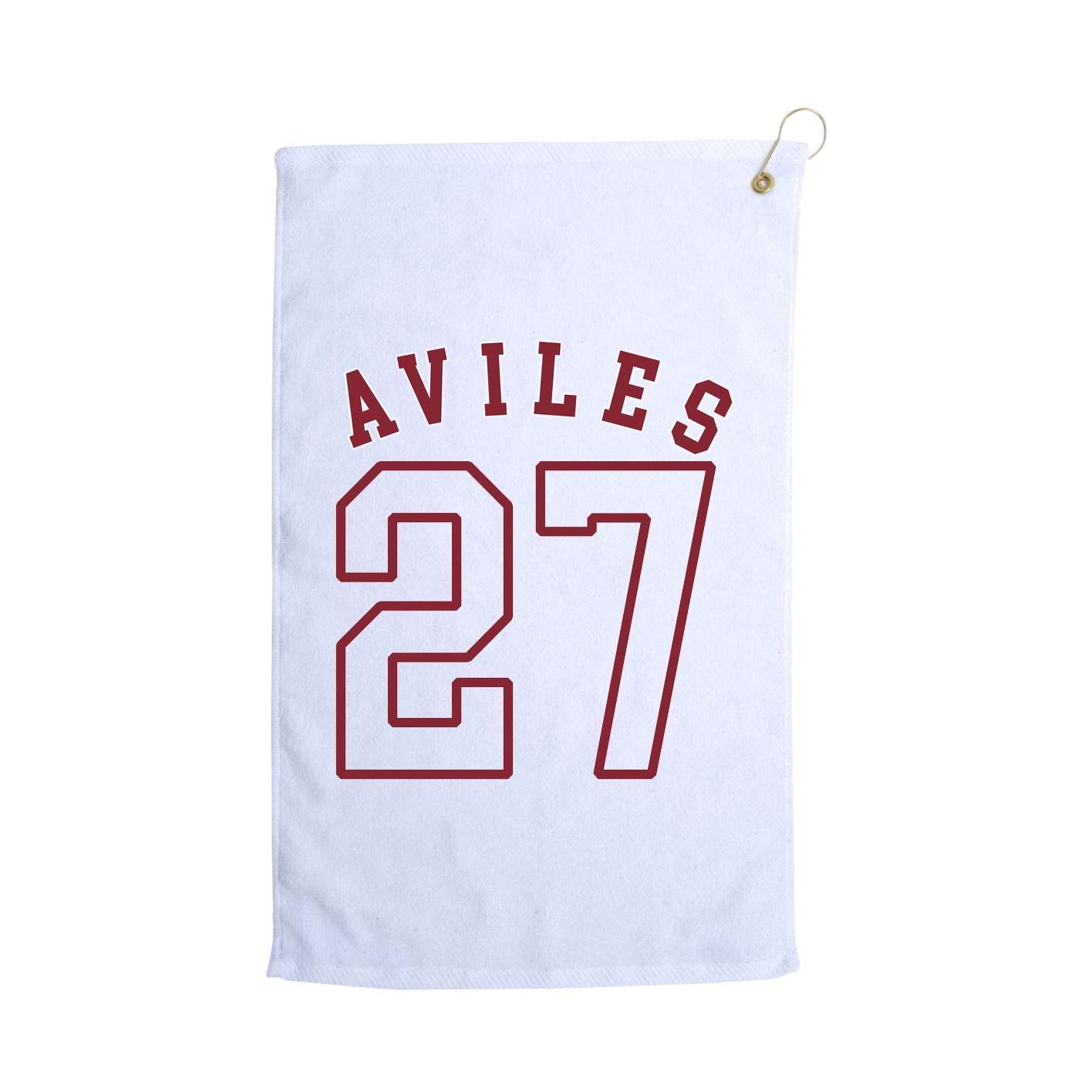 Golf Towel — Shirsey Arch in White