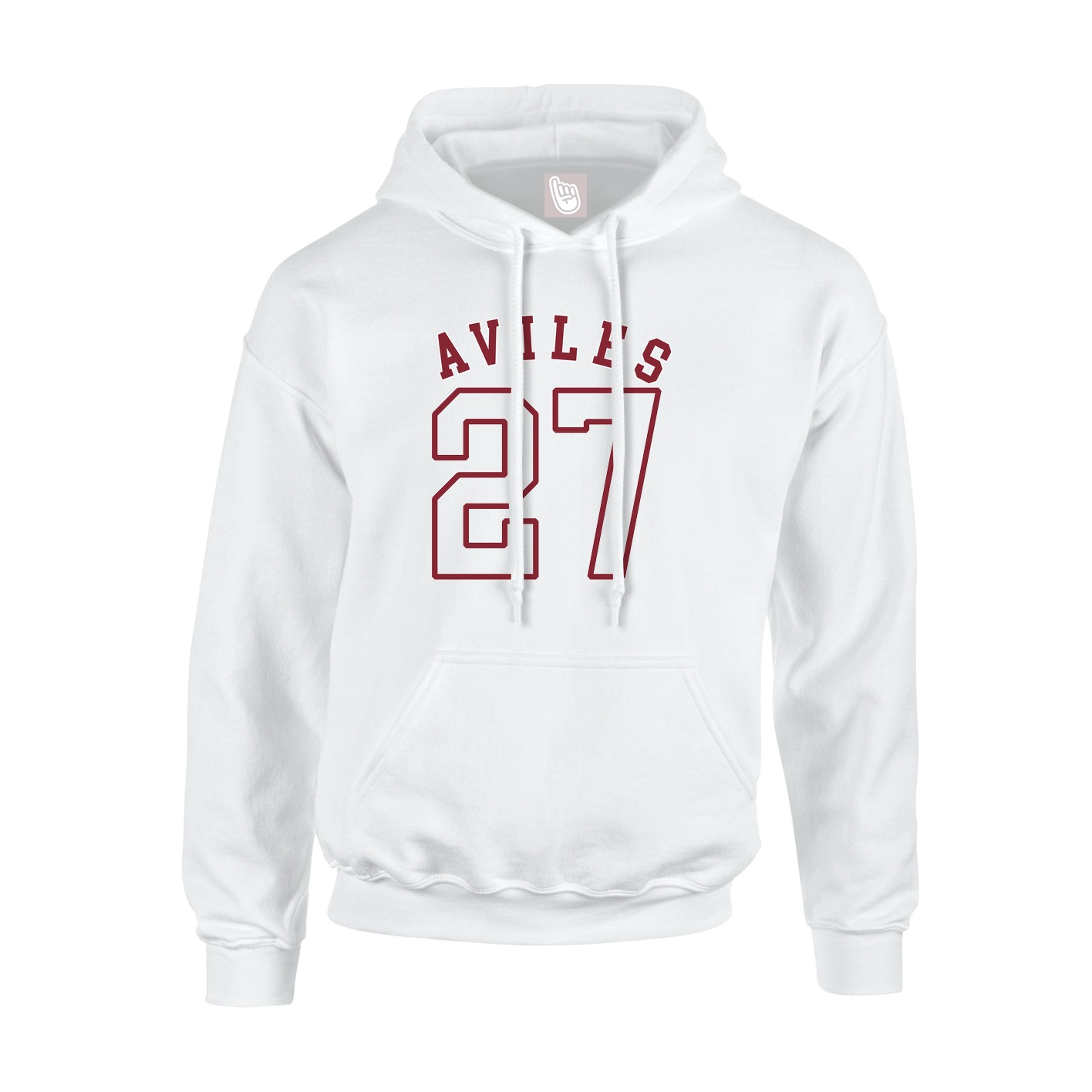 Youth Hoodie — Shirsey Arch in White