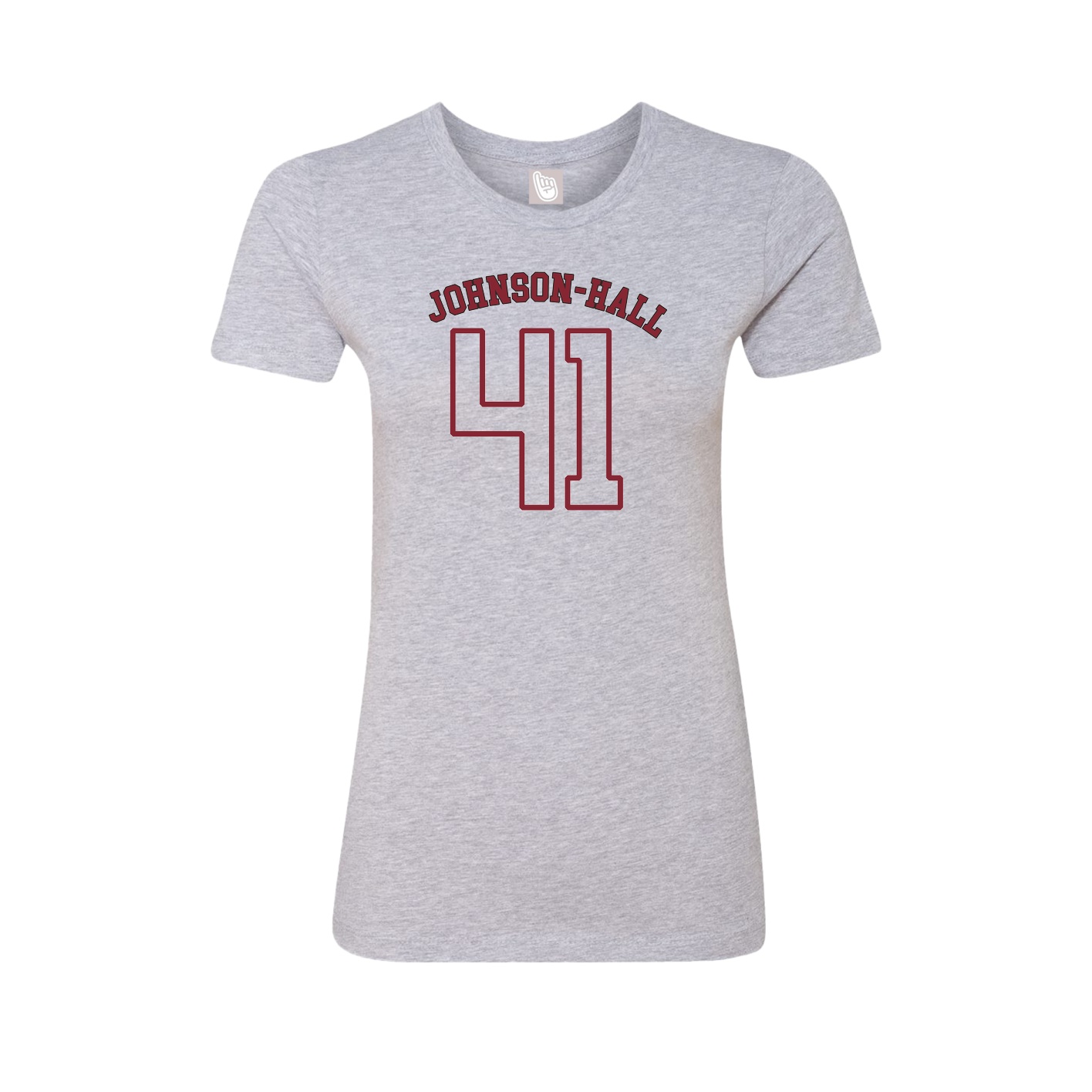 Fitted Women's Tee — Shirsey Arch in Grey