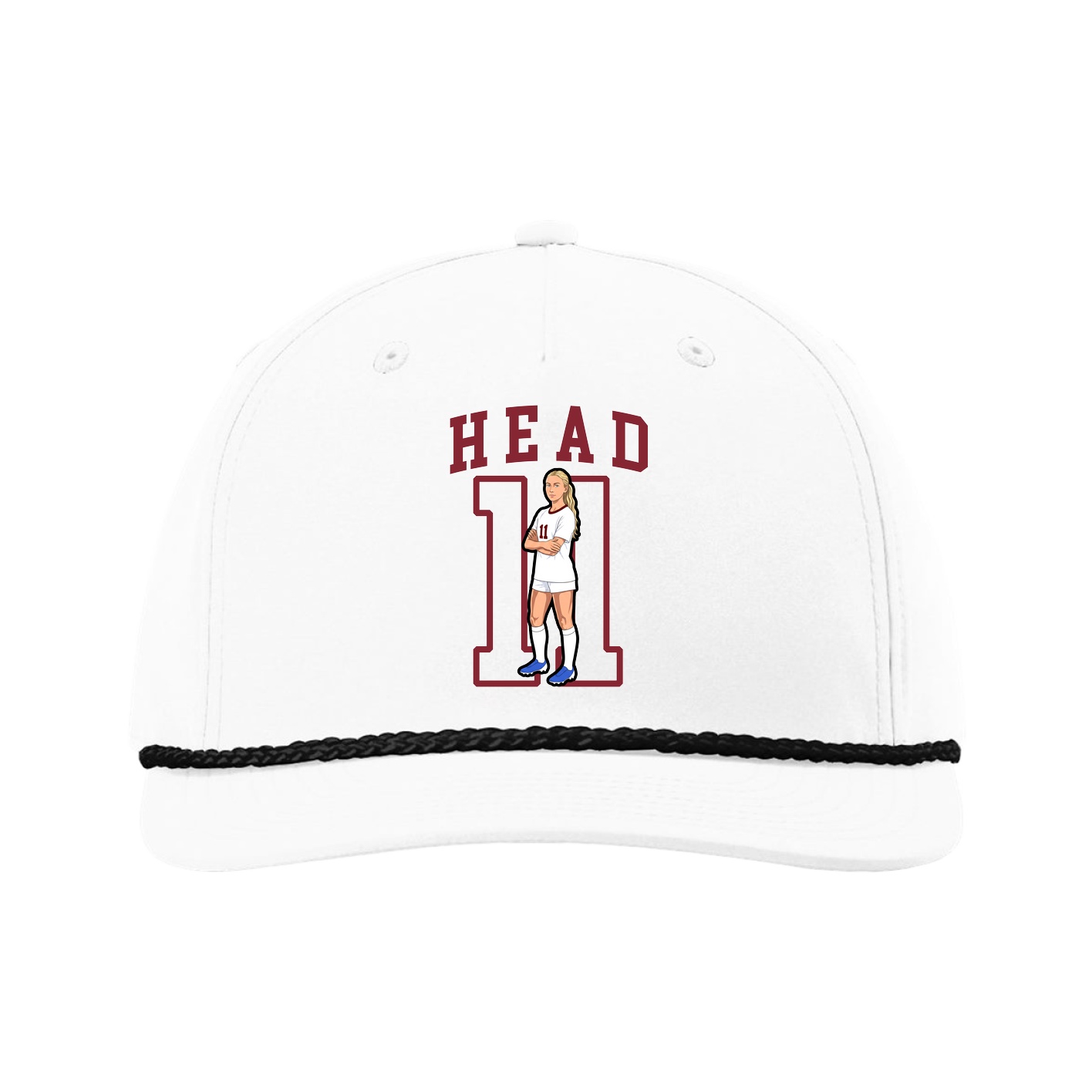 Five-Panel Classic Rope Cap — Shirsey in White