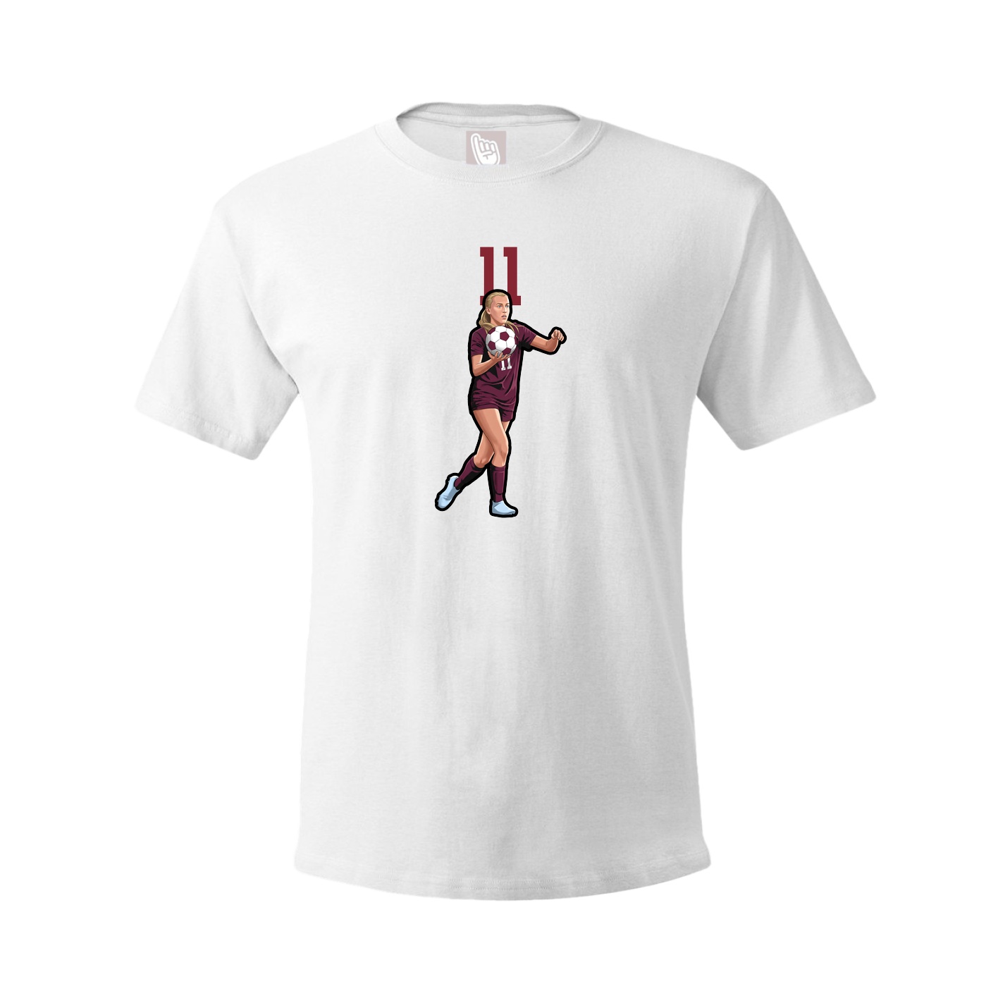 Tee — Number Top in White